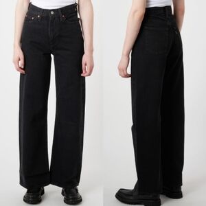 Levi's Ribcage Wide Leg Boot Cut Jeans, Black